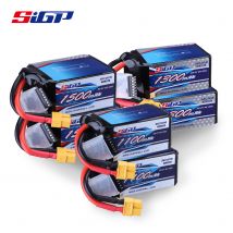 Batteria Lipo SIGP 6S 22.2V 1300mAh 1500mAh 2200mAh 2S 7.4V 4S 14.8V per RC FPV Quadcopter Aereo Elicottero Da Corsa 2 pezzi