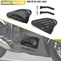 YZF R7 2025 2026 Auspuffrohr Wachen Schutz Für Yamaha YZF-R7 2021 ~ 2024 Motorrad 2022 2023 Schalldämpfer Schutz Abdeckung schild