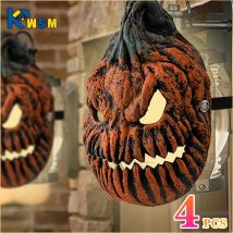 Halloween Kürbis kopf Lampen schirm Maske gruselige Kürbis maske cos Requisiten Geist Gesicht Abschluss ball Karneval spielen Masken Halloween Dekoration