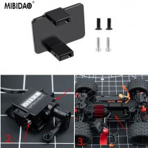 MIBIDAO Aluminum Alloy 7075 Servo Mount for 1/18 Granite Grom 1/14 Mojave Grom Mega 380 RC Crawler Car Upgrade Parts