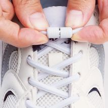 New No-Tie round Elastic Shoelaces with Metal Capsule Buckle for Sneakers And Basketball Shoes Elastic Shoelace Accessories