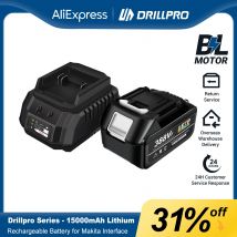 Batteria ricaricabile Drillpro 1 PC 388VF per interfaccia Makita batteria al litio da 15000mAh per trapano elettrico sega utensili elettrici