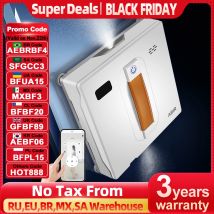 (Codice promozionale: SA2200)Robot Lavavetri ABIR WD8, Doppia Spruzzatura d'Acqua, Memoria Intelligente, Potente Aspirazione a Vuoto, Sensore Laser, Robot per la Pulizia delle Vetrate Domestiche,