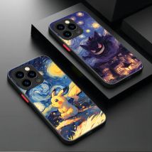 Pokemon Gengar Pikachu Starlit Cassa Del Telefono Per iPhone 17 Air 15 16E 16 Plus 14 13 12 11 Pro Max XR X XS Max SE 2020 Copertura Del Respingente