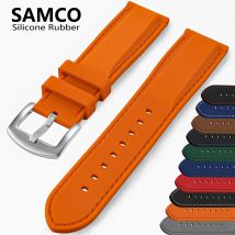 Silikon 20mm 22mm Uhrenarmband Gummi Uhrenarmband Bequemes Armbanduhrenarmband Weiches Uhrenersatzarmband