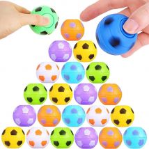 32PCS Mini Girevole Fidget Spinner Pallone da calcio Giocattoli per bambini Calcio Bomboniere Ridurre la pressione Giocattoli Goodie Bag Stuffers