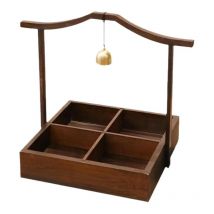 Divided Dried Fruit Tray Fruit Bowl Home Bedroom Living Room Bamboo Nut and Candy Serving Tray Snack Holder Multipurpose