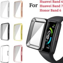 Soft Screen Protector Case TPU Cover For Huawei Band 7 / 6 Full Cover Protective Cases Accessories for Honor Band 6