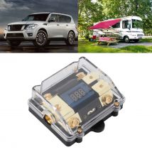 100a Block 1 in 2 Out Halter Halter Block 100a 1 in 2 out mit LED digitale Spannungs anzeige für Car Yacht Audio