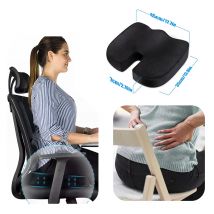 1 Stück Sitzkissen Orthopädischer Memory-Schaum-Sitz für Auto, Büro, Rollstuhl, Schreibtisch, Komfortstuhl, Steißbeinkissen, belüftet