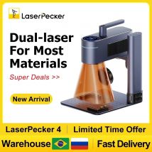 LASERPECKER 4 LP4 Maszyna do grawerowania laserowego do wszystkich materiałów Podwójna lekka grawerka laserowa Przenośna do rzeźbienia w metalu, drewnie i plastiku