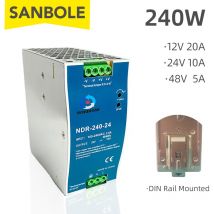 NDR-240-24 Ultra Thin DIN Rail Mounted 24V 10A For Industrial Control Drive Electric Cabinet Switch Power Supply