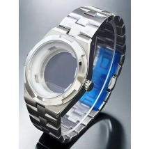 41mm Watch Case for Man Watch fit 8215 Movement  Fit 33mm Dial accessories Steel Strap Gold and Silver are Available