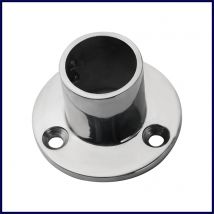 Boat Mount Pipe Stanchion 316 Stainless Steel 90° 22/25/30/32mm Round Pipe Base Handrail Fitting Stanchion Marine Accessories