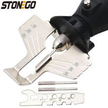STONEGO Attacco per affilare motoseghe - Attacco per smerigliatrice elettrica per catene di seghe, lucidatura e accessori rotanti per trapano