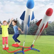 Children's indoor and outdoor soaring rocket outdoor foot stomping launch interactive game activity Flying rocket