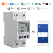 Wifi Tuya Din Rail digitale monofase misuratore di energia kWh tensione corrente consumo di energia metro wattmetro elettricità