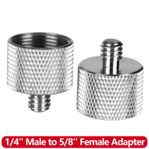 Adattatore per supporto per microfono vite per microfono da 1/4 ''maschio a 5/8'' femmina adattatore per microfono per Monitor della fotocamera al supporto per microfono