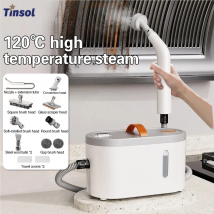 TINSOL-limpiador de vapor portátil de alta temperatura, limpiador de capó de cocina para limpieza profunda y desinfección, limpiador a vapor eléctrico