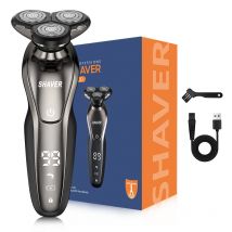 Men's electric shaver, rechargeable rotary shaver, Father's Day gift for dad, man, husband, boyfriend