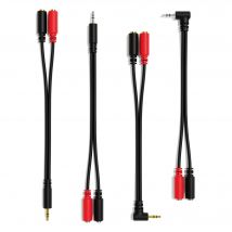 ExcelValley - Stereo a Mono Cavi Splitter - Mini-jack TRS/TS 3.5mm 1/8"