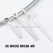 Uhrzeiger Silber leuchtend grün leuchtende Nadeln geeignet für Nh35 Nh36 4R Uhrwerk ModS Index für Seiko Uhr Ersatzteil