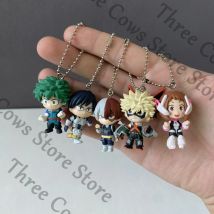 Anime My Hero Academia Bakugou Katsuki Todoroki Shoto Iida Tenya OCHACO URARAKA Cosplay Schlüsselanhänger Garage Kits Schlüsselanhänger Maskottchen Geschenk