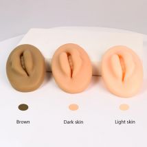 1 stücke Microb lading 5d Silikon Praxis Lippen Haut fair/dunkel/schwarz feste Lippen block für pmu Anfänger Training Tattoo Make-up-Tools