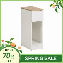 SoBuy FBT111 Comodino con cassetto per box letto a molle divano tavolo tavolino tavolino stretto comodino tavolo telefono