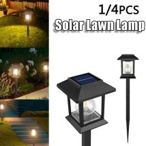 1/4 Stück Solar Rasen lampe im Freien wasserdichte Beleuchtung Innenhof Rasen Dekoration Licht für Gartenweg oder grüne Gürtel Lichter