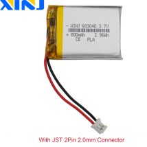 3,7 V 800mAh 2,96 Wh 2,0 JST-PH 2-polige mm Polymer-Li-Lipo-Akku zelle für GPS-Navigations kamera
