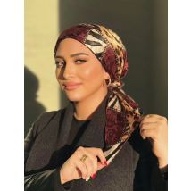 2PCS Autumn New Leopard Print Color Blocked Square Scarf European and American Fashion Temperament Scarf Wrapped Shawl