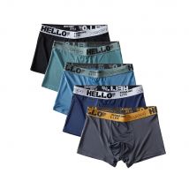 5 teile/los Boxer Shorts Eis Seide männer Unterwäsche Sommer Atmungsaktive Unterhose U Konvexen Dessous Atmungsaktive Sexy Höschen