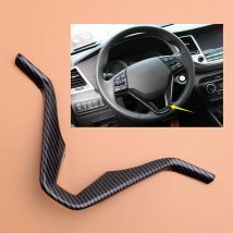 Carbon Faser Stil Lenkrad Abdeckung Trim Innenleisten Streifen Dekoration fit für Hyundai Tucson 2016 2017 2018 2019 2020