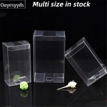 50 stücke Universal PVC Transparent Box Kunststoff Geschenk Schmuck Spielzeug Verpackung Box Klar Display Paket Liefert