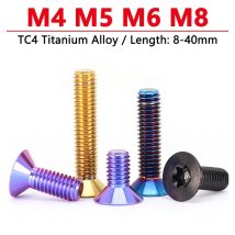 1pc Titan Bolzen M4 M5 M6 M8 Torx Flache Senkkopf Schraube Motorrad Umgerüstet Öl Tasse Abdeckung Schrauben Länge 8-40mm TC4