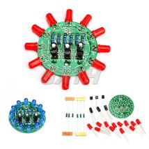 Runde LED Wasser Lampe Produktion Kit Triode Oszillator DIY Geschick Ausbildung Löten Praxis Teile