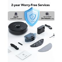 Lubluelu L15 Ultra 3-in-1 Robot Vacuum Mop Combo with LiDAR Navigation 5500Pa Suction Auto-Charging Smart APP 24 No-go Zones
