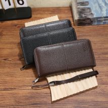 Neue Herren brieftasche Long Fashion Herren Wai Tasche große Kapazität Multi-Card Position Brieftasche koreanische Version Litschi Muster Mode