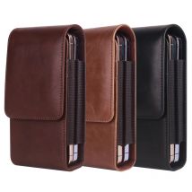 Vertikale Dual-Tasche Design Handy Gürteltasche für Samsung S25 Ultra S24 Ultra S24 FE iPhone 16 15 14 13 Pro Max Smartphone-Hülle