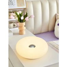Bauhaus table lamp USB plug bedroom bedside lamp living room dining room decoration donut ambient light（Not glass）