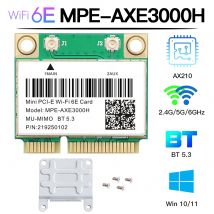 WiFi 6E AX210HMW Mini pci-e Wifi Card Bluetooth 5.3 per AX210 scheda di rete Wifi 6 AX200 802.11AX adattatore Wireless