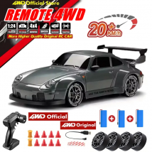 Nowy samochód zdalnie sterowany 4WD do driftu w skali 1:24, mini model samochodu wyścigowego zdalnie sterowanego, radio 2.4G, szybki samochód RC, zabawka dla chłopca, prezent