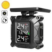 Moto TPMS Energia solare Monitor della pressione dei pneumatici Sistema di monitoraggio della pressione dei pneumatici in tempo reale Sistema di allarme con sensore di temperatura