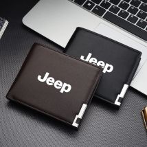 Leder Auto Kurze Männer Geldbörse Mit Kartenhalter Lizenz Zubehör Für Jeep Renegade Compass Wrangler Patriot Grand Cherokee