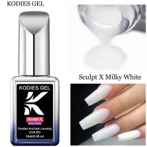 Kodies Gel milchig weiß Builder Nagel Gel politur Bildhauerei Hartgel in einer Flasche semi permanente UV-Basis für Nägel Verdickung Design