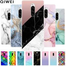 Phone Case for Sony Xperia 1 Cover Shockproof Bumper Soft Silicone Funda for Xperia1 J9110 Protective Shell Capas Lovely Marble