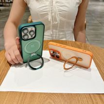 Supporto per custodia con ricarica magnetica per protezione lente di colore opaco per Magsafe iPhone 17 Air 16 PM 15 Plus 14 13 12 11 Pro Max Cover per telefono