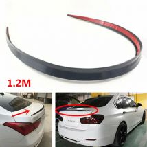 Auto ABS Universale 1.2M BlackSpoiler Accessorio In Fibra di Carbonio Auto Spoiler Morbido Auto