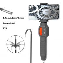 Kamera endoskopowa z przewodem giętkim, kanalizacja wideo, inspekcja endoskopowa, głowica kamery endoskopowej 3.9/6mm do inspekcji motoryzacyjnych z ISOAndroid